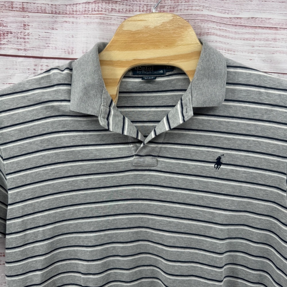 Polo Ralph Lauren Polo Shirt Mens‎ XL Striped Short Sleeve Casual Preppy